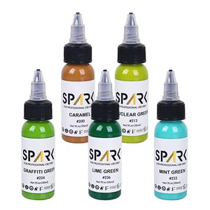 Spark Atacado Personalizado 30ML Pele Temporária Vegan Não-tóxico Fabricantes PMU Tinta De Tatuagem Orgânica para Venda