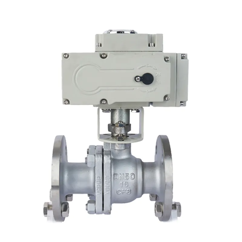 Wholesale Wcb 4inch 24v 12vdc 220v Cf8 Cast steel Electric Drive Urgently Two Way Steam Flange Motorized Ball Valve