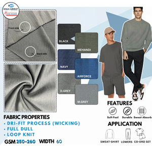 Tissu géotextile de haute qualité, antistatique, en polyester et élasthanne, tricoté en chaîne, très léger, 250 GSM, vêtements, collection SST-BL-01 - Product Image 2