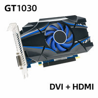Carte graphique GT1030 4 Go GDDR5 64 bits, carte vidéo DVI 4K GPU pour ordinateur de bureau, PC de jeu, pièces d'ordinateur, GPU 4G