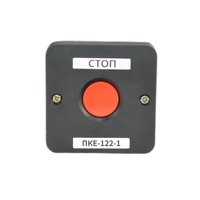 Bouton de commande SSSHENG PKE122-1 IP54, bouton rouge et noir, interrupteur à bouton-poussoir 10A, bouton-poussoir