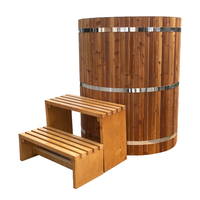 Baignoire de récupération en bois Fenlin pour bain de glace avec refroidisseur, baignoire froide, baril de glace