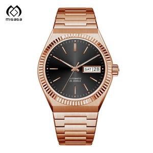 मिगागा कस्टम नीले डायल 22 मिमी टिकाऊ स्टील बैंड टाइपिस जापानी क्वार्ट्ज आंदोलन पुरुषों की स्टेनलेस स्टील की कलाई घड़ी - Product Image 4