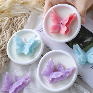Elegant 3D Flower Butterfly Gypsum Cup Aroma <b>Candle</b> Handmade Soy Wax Household Decor Souvenir <b>Gift</b> - Product Image 4