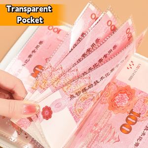 Nuevo Libro de Ahorros con Contraseña, Bolsa para Guardar Dinero, Gestión Financiera Familiar, Cartera de Ahorros Impermeable, Libro para Colección de Billetes - Product Image 4