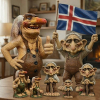Figurines de trolls personnalisées Norvège Islande Suède Danemark Cadeau touristique scandinave Troll de Noël norvégien Ornement de bureau