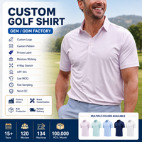 Polo da Golf Traspirante Personalizzabile, Maglietta da Lavoro ad Asciugatura Rapida, Uniforme in Poliestere per Uomo