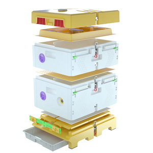Thiết bị nghề nuôi ong tổ ong công cụ nghề nuôi ong <span class=keywords><strong>2</strong></span> lớp 10 khung nhựa Thermo Bee Hive - Product Image 1