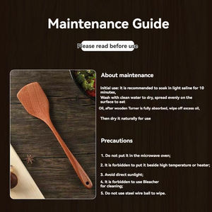 Pala de Madera con Mango Largo para Alitas de Pollo Centennial, Utensilios de Cocina de Madera, Pala para Saltear Resistente al Calor - Product Image 4