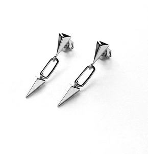 Moda buena venta al por mayor joyería fina 2024 18K chapado en oro plata esterlina 925 Irregular Spike Stud pendientes - Product Image 3
