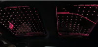 Luz Interior de cielo estrellado LED automático para Benz Clase C W204, dos techos corredizos, película de techo panorámico para coche