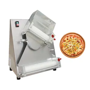 Ticari otomatik elektrikli masa üstü pasta şekillendirme makinesi Pizza yufka açma makinesi silindir makinesi ev kullanımı için