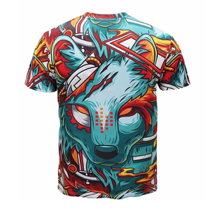 เสื้อยืดซับลิเมชั่นผู้ชายแฟชั่นฤดูร้อน ทรงเข้ารูป แขนสั้น สวมใส่สบาย คอกลม เสื้อยืดลำลอง เสื้อผ้าผู้ชาย - Product Image 5