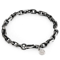 Vintage Bully Punk Fashion Jewelry Bracelet en argent sterling 925 par Mygrillz pour les fêtes et les cadeaux Bracelet cubain gothique pour hommes