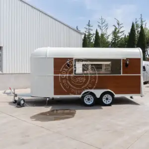 CE certificate 2023 Most popular mobile food kiosk catering trailer horse trailer for sale europe