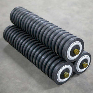 Roda karet industri pertambangan tugas berat roda Impact <span class=keywords><strong>Idler</strong></span>/rol rol konveyor tugas berat - Product Image 2