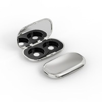 Choebe OEM – Boîtier compact vide pour fard à paupières, écologique, mince et oblong, 72 mm, avec miroir, emballage de maquillage de haute qualité pour illuminateur, vente en gros