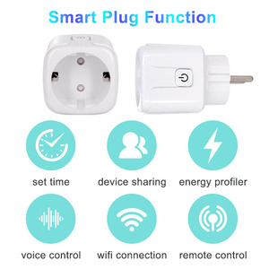 Prise intelligente <span class=keywords><strong>Tasmota</strong></span> EU FY21 16A avec surveillance de la consommation d'énergie, micrologiciel personnalisé ESP32-C3, ABS pour projet de maison intelligente - Product Image 3