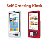 Terminal de Pedidos para Restaurante con Pantalla Táctil de Pared, Lector de Códigos de Barras, Escáner QR, Impresión de Recibos, Kiosco de Pedidos y Pagos