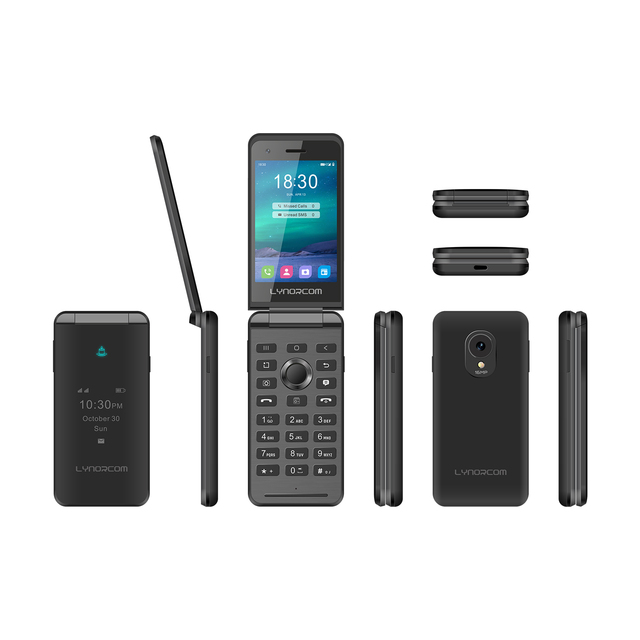 3.54 Inch 4G Android Button Flip Phone Dual Folded Screen 4GB+46GB 6GB+128GB Large Memory Filp Phone with Camera