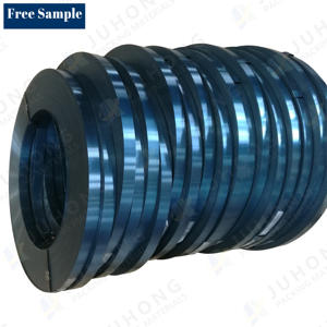 Bande d'acier bleue trempée polie laminée à froid Q235B pour un emballage et un liage efficaces - Product Image 1