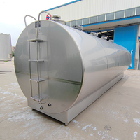 Réservoir de refroidissement de lait automatique en acier inoxydable de 20 000 L, refroidisseur de lait, réservoir de stockage de lait personnalisé de 50 à 25 000 litres