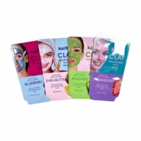Sachet en aluminium imprimé avec logo personnalisé, scellé sur 3 côtés, pour masques et soins de la peau, emballage cosmétique en gros