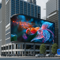 Layar LED Pusat Perbelanjaan P3 P4 P2.5 P6 Ubin LED Luar Ruangan untuk Perayaan Tahun Baru di Luar Ruangan