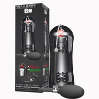 Squeeze Gonflable Masturbation Coupe Pression Négative Charge 10 Fréquence Conversion Vibration Transparent