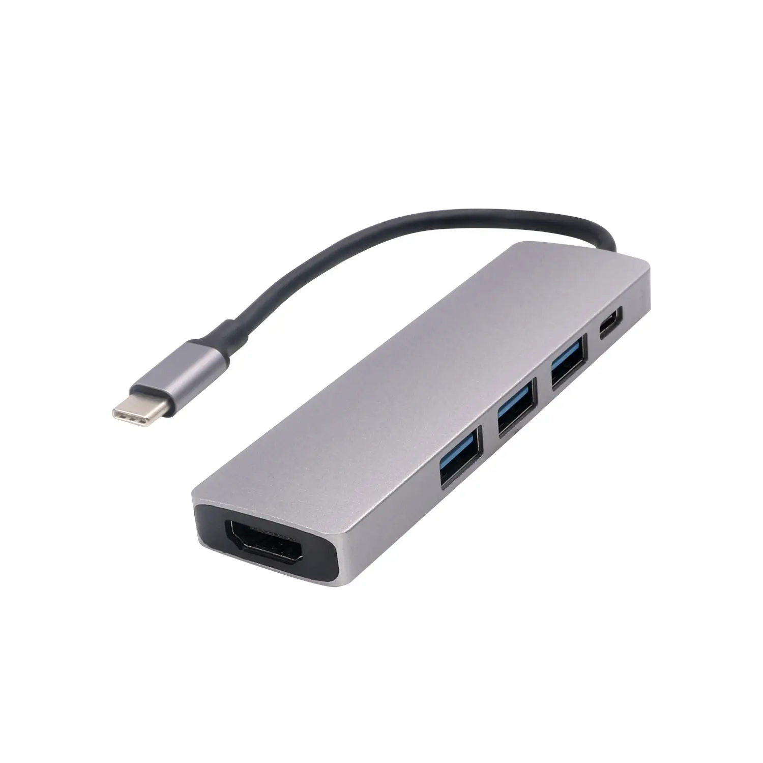 5 in1 USB 3.1 Type-C Hub To HD Adapter 4K Thunderbolt 3 USB C Hub with 3*USB 3.0 port PD charging for Macbook pro laptops