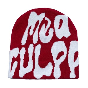 Bonnet Jacquard 100% Acrylique de Haute Qualité avec Logo Personnalisé, sans Revers, Motif Floral et Écossais Numérique, pour Adultes Unisexe, Cyclisme, Plage, Décontracté - Product Image 2