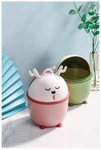 Nouvel arrivage de poubelle de bureau mignon <span class=keywords><strong>petit</strong></span> cerf peut ouvrir le seau de stockage à domicile en matériau PP - Product Image 4