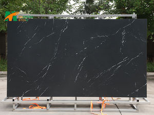 Dalle en pierre frittée polie de luxe, surface brillante, grand format, pour la décoration murale du hall d'hôtel, sol de villa - Product Image 5