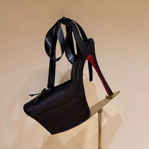 Sandales en soie uniques Stolettos - Chaussures de soirée à plateforme sexy 2025, talons fins à plateforme pour femmes - Product Image 1