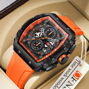 Reloj de Cuarzo OFNS de Alta Gama para Hombre, Reloj Deportivo de Moda para Adolescentes, Resistente al Agua, con Correa de Silicona, <span class=keywords><strong>Cronómetro</strong></span> (WA119) - Product Image 2