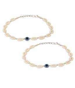 Tobillera de Conchas Hecha a Mano para Mujer, Joyería Bohemia para la Playa, Tobillera Ajustable con Hilo, Pulsera de Moda para Vacaciones de Verano, Regalo - Product Image 1