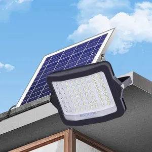 QN-ST252C Solar Outdoor Lights LED Flood Lights Remote Control Solar Motion Sensor Powered Security Lamps For Outside Patio Yard