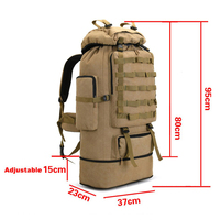 Sacs tactiques rayés décontractés de grande capacité, sac à dos de voyage respirant, fermeture éclair, plusieurs compartiments, léger, durable, pour le sport