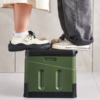 Toilettes portables d'extérieur pour le camping et les voyages en voiture, pliables et avec rangement