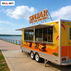 Cocina Móvil para Obras de Construcción, Remolque de Comida de Aluminio y Fibra de Vidrio, Equipo para Comidas de Trabajadores, Carrito de Comida Rápida - Product Image 1