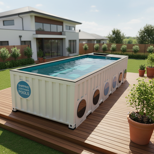 <span class=keywords><strong>Piscine</strong></span> extérieure en fibre de verre sur structure en acier de 20 pieds ou 40 pieds, avec spa chauffant et accessoires pour <span class=keywords><strong>piscine</strong></span> conteneur - Product Image 5