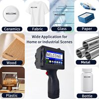Impresora de Inyección de Tinta Portátil con Boquilla de 0.5'', Máquina de Codificación Portátil para Códigos QR, Fechas y Logotipos en Metal, Plástico, Madera, Vidrio, Tela y Papel