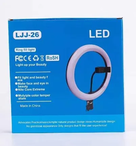 LJJ26 <span class=keywords><strong>10</strong></span> pouces Smart Mobile Phone Holder Ring LED Light <span class=keywords><strong>Portable</strong></span> ABS Magnetic Tripod Indoor Outdoor Use Flexible Desk Bed Home - Product Image 3