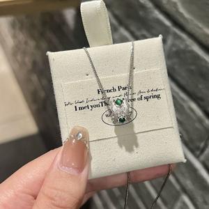 Pendentif en argent pur S925 en forme d'arachide, nouveau design rétro chinois de luxe, personnalité tendance, pendentif latéral éclatant, vente en gros de charmes fins - Product Image 2