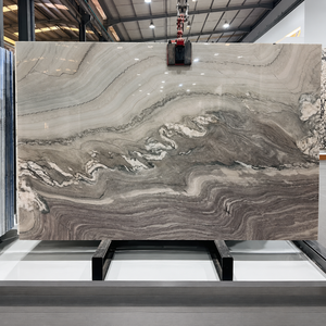 Lastra di Quarzite Aquarella per Isola Cucina Moderna e Rivestimento Pareti - Superficie Lucida per Applicazioni in Villa - Product Image 4