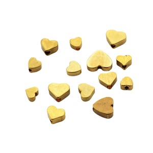 Cuentas de <span class=keywords><strong>Latón</strong></span> <span class=keywords><strong>en</strong></span> Forma de Corazón HP0189 con Orificio Recto, Accesorios para la Fabricación de <span class=keywords><strong>Joyería</strong></span>, Venta al por Mayor - Product Image 5
