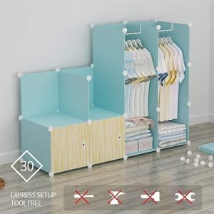 BRICOLAGE Portable Garde-Robe Placard Modulaire Organisateur De Stockage Peu Encombrant Armoire Profonde Cube - Product Image 3