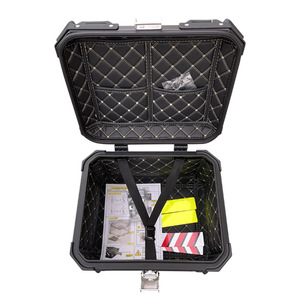 ZHUITU 45l boîte à bagages en <span class=keywords><strong>Alu</strong></span> avec Logo personnalisé pour coffre de moto, boîte supérieure en aluminium, boîte arrière - Product Image 4