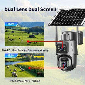 4G / WiFi Solar Camera Dual Lens Screen Outdoor 8MP 4K Low <b>Power</b> <b>Battery</b> IP PIR Human Detection <b>CCTV</b> Security Protection Cameras - Product Image 6
