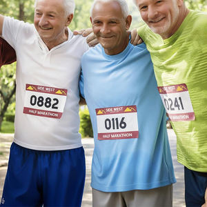 <span class=keywords><strong>Tyvek</strong></span> ผ้ากันเปื้อนวิ่งขนาด4x7นิ้วตัวเลขที่เขียนได้พร้อมหมุดนิรภัยกันน้ำกันการฉีกขาด - Product Image 4